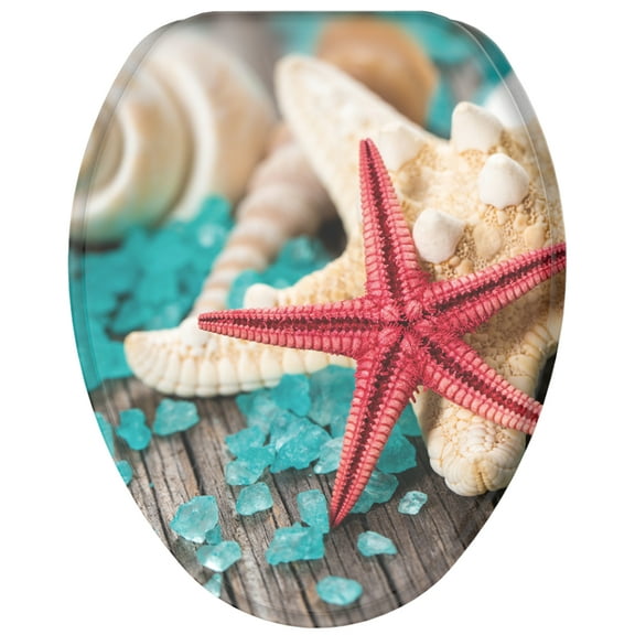 Sanilo Soft Close Toilet Seat ELONGATED, Quiet and Slow Close Lid and Seat, Strong Bumpers and Hinges, Bath Salt