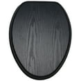 thumbnail image 1 of Sanilo Soft Close Toilet Seat ELONGATED, Quiet and Slow Close Lid and Seat, Strong Bumpers and Hinges, Black Wood, 1 of 7