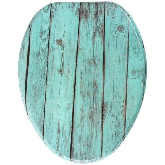 Sanilo Soft Close Toilet Seat ELONGATED, Quiet and Slow Close Lid and Seat, Strong Bumpers and Hinges, Lumber