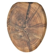 Sanilo Soft Close Toilet Seat ELONGATED, Quiet and Slow Close Lid and Seat, Strong Bumpers and Hinges, Old Tree