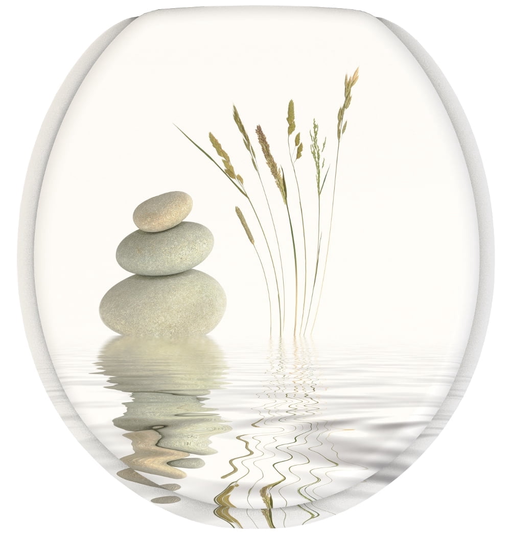 Sanilo Soft Close Toilet Seat ROUND, Quiet and Slow Close Lid and Seat, Strong Bumpers and Hinges, Balance