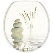 Sanilo Soft Close Toilet Seat ROUND, Quiet and Slow Close Lid and Seat, Strong Bumpers and Hinges, Balance