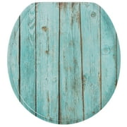 Sanilo Soft Close Toilet Seat ROUND, Quiet and Slow Close Lid and Seat, Strong Bumpers and Hinges, Lumber