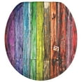 thumbnail image 1 of Sanilo Soft Close Toilet Seat ROUND, Quiet and Slow Close Lid and Seat, Strong Bumpers and Hinges, Rainbow, 1 of 7