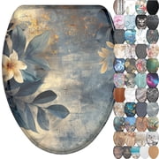 Sanilo Toilet Seat ELONGATED   Soft Close, One-Click Quick Release, Easy Installation, Non-Slip, Easy to Clean Lilybud