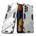 thumbnail image 1 of Sanimore for Samsung Galaxy A53 5G 6.5" 2022 Armor Protective Cover Rugged PC Backplane with Hidden Kickstand Anti-fall Drop Resistant Shockproof [Light & Thin] Hybird Case for Galaxy A53 5G, Silver, 1 of 6