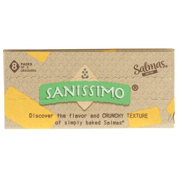 Sanissimo Crackers Salmas Salted Baked 5.08 oz (Pack of 14)