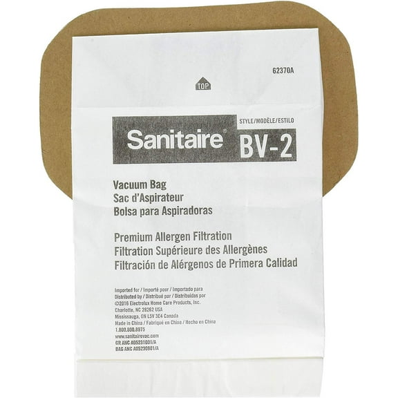 Sanitaire BV-2 Premium Paper Bag, White