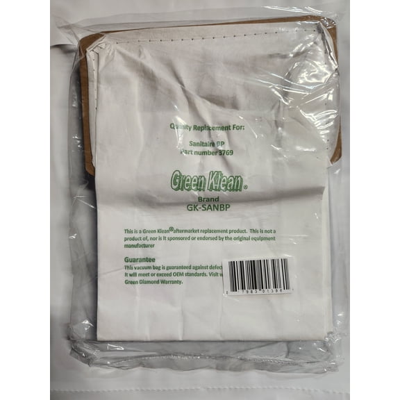 Sanitaire Backpack Vacuum Bags Style BP by Green Klean