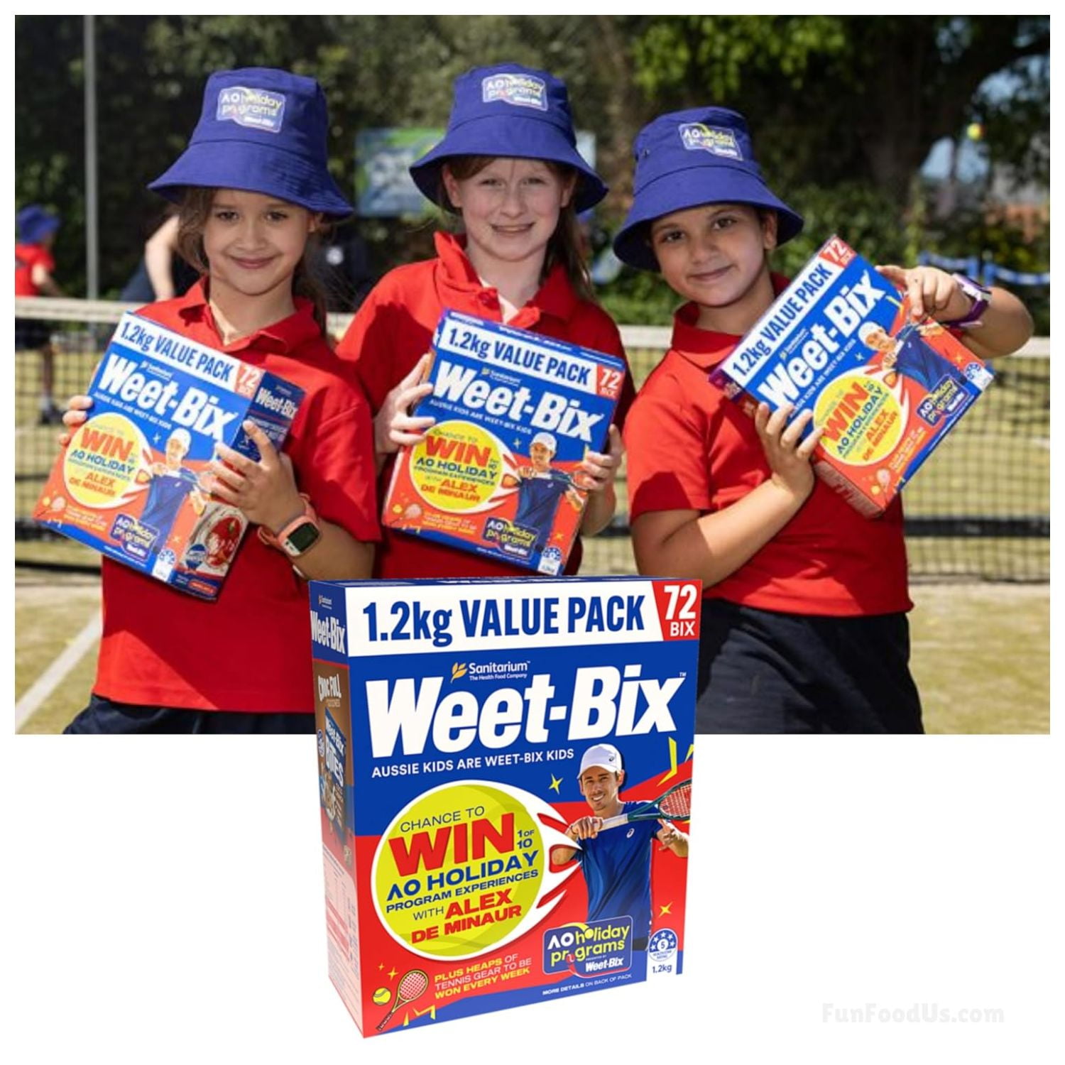 Sanitarium Weet-Bix (Value Pack of 4 x 1.2kg/72 BIX) Australia's Favourite Breakfast Cereal with Fantastic Texture and Delicious Taste, 97% Wholegrain wheat ... Goodness and Energy