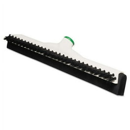 Sanitary Brush with Squeegee, Black Polypropylene Bristles, 18 Sanitary Brush with Squeegee, Black Polypropylene Bristles, 18