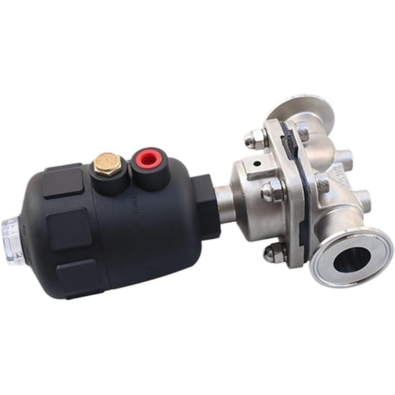 Sanitary Diaphragm Valve SUS 316L Pneumatically Actuated 1.5" Tri Clamp DN8-50 For Homebrew