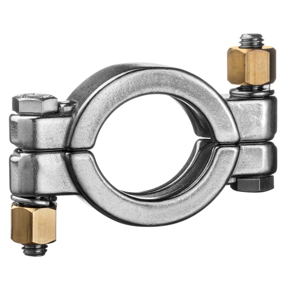 Sanitary Fitting - 304 Stainless Steel - Clamp with Bolt - 4" Tube OD