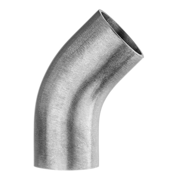 Sanitary Fitting - 304 Stainless Steel Dull - Butt Weld - 45 Elbow - 4" Tube OD