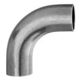 thumbnail image 1 of Sanitary Fitting - 304 Stainless Steel Dull - Butt Weld - 90° Elbow - 2" Tube OD, 1 of 1