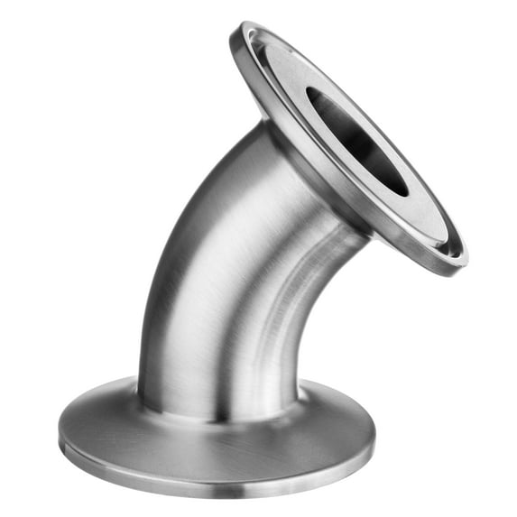 Sanitary Fitting - 316 Stainless Steel - Quick-Clamp - 45° Elbow - 4" Tube OD