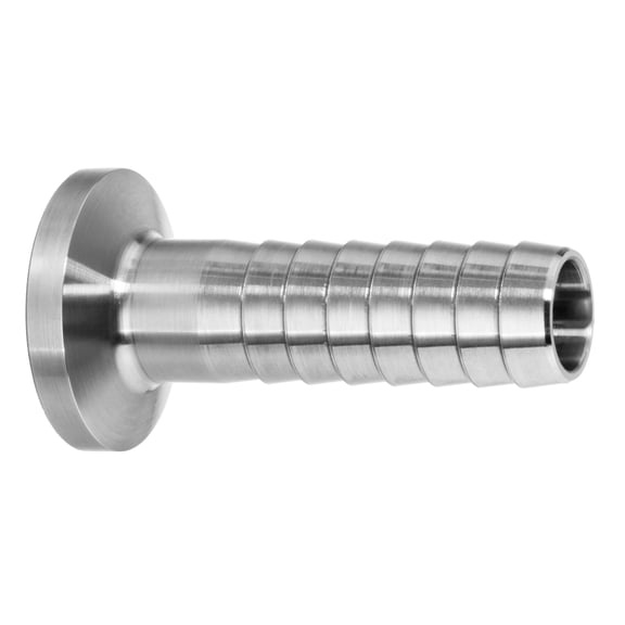 Sanitary Fitting - 316 Stainless Steel - Quick-Clamp - Barbed Hose Adapter - 2" Tube OD x 2" Hose