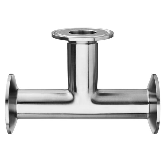 Sanitary Fitting - 316 Stainless Steel - Quick-Clamp - Tee - 1-1/2" Tube OD