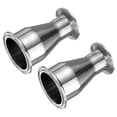 thumbnail image 1 of Uxcell Sanitary Fitting Reducer Fitting, 304 Stainless Steel for Piping Systems 2"x1-1/4" Tube OD 2"x1.5" Sanitary Clamp 64x50.5mm 2 Count, 1 of 7