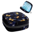 thumbnail image 1 of Sanitary Napkin Storage Bag, Blue and Yellow Butterflies Pattern Portable Menstrual Pad Bag for Teen Girls Store Panty Liners Tampons Sanitary Pads for Women Ladies, 1 of 6