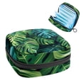 thumbnail image 1 of Sanitary Napkin Storage Bag, Monstera Leaves Palm Leaf Branches Portable Menstrual Pad Bag for Teen Girls Store Panty Liners Tampons Sanitary Pads for Women Ladies, 1 of 6
