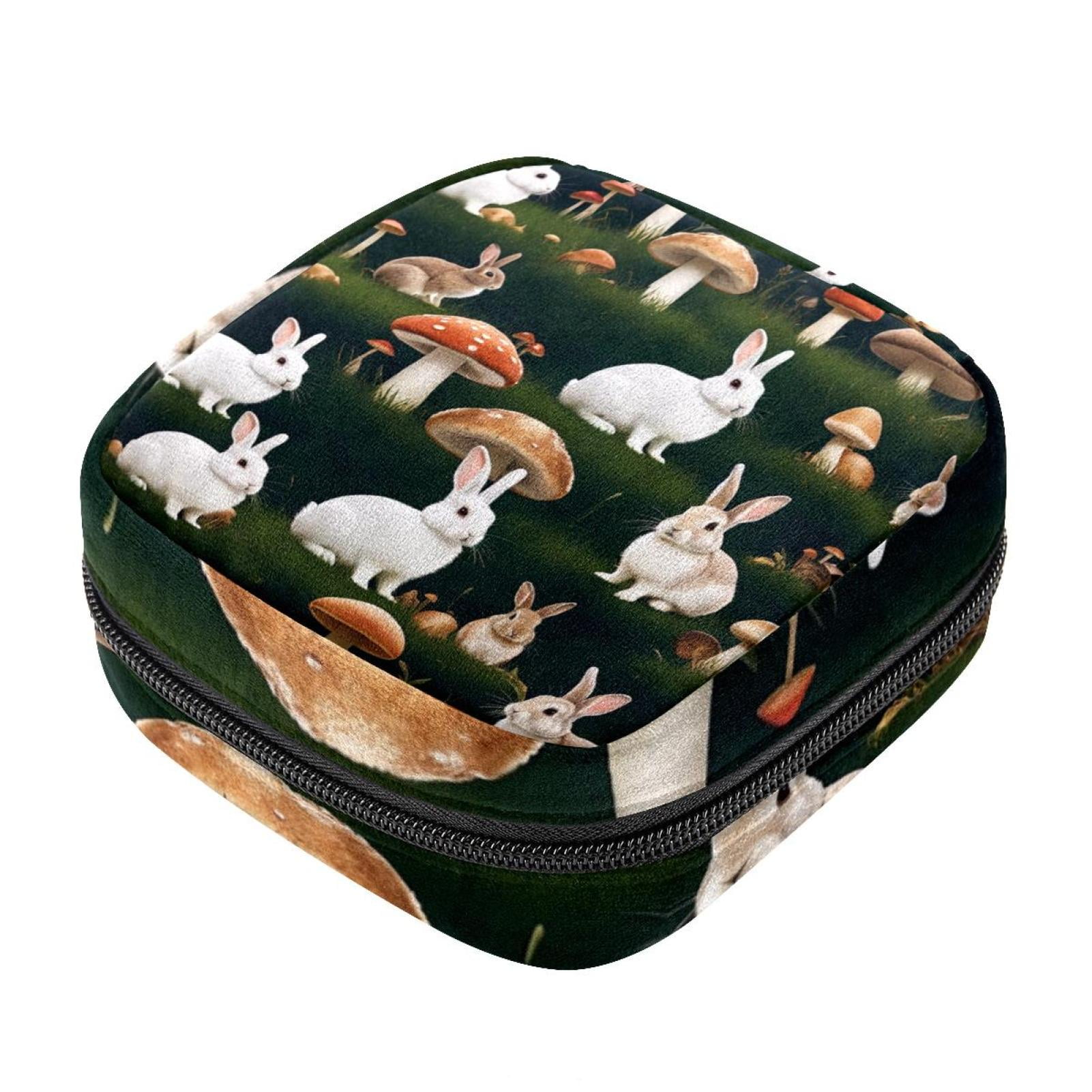 Sanitary Napkin Storage Bag Rabbit Mushroom Menstrual Cup Pouch Nursing