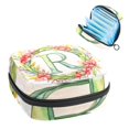 thumbnail image 1 of Sanitary Napkin Storage Bag, Watercolor Letter R with Wreath Pattern Portable Menstrual Pad Bag for Teen Girls Store Panty Liners Tampons Sanitary Pads for Women Ladies, 1 of 6
