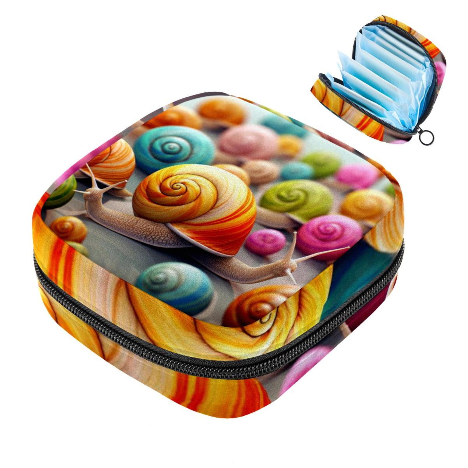 Sanitary Napkin Storage Bag, Zipper Menstrual Cup Pouch Feminine