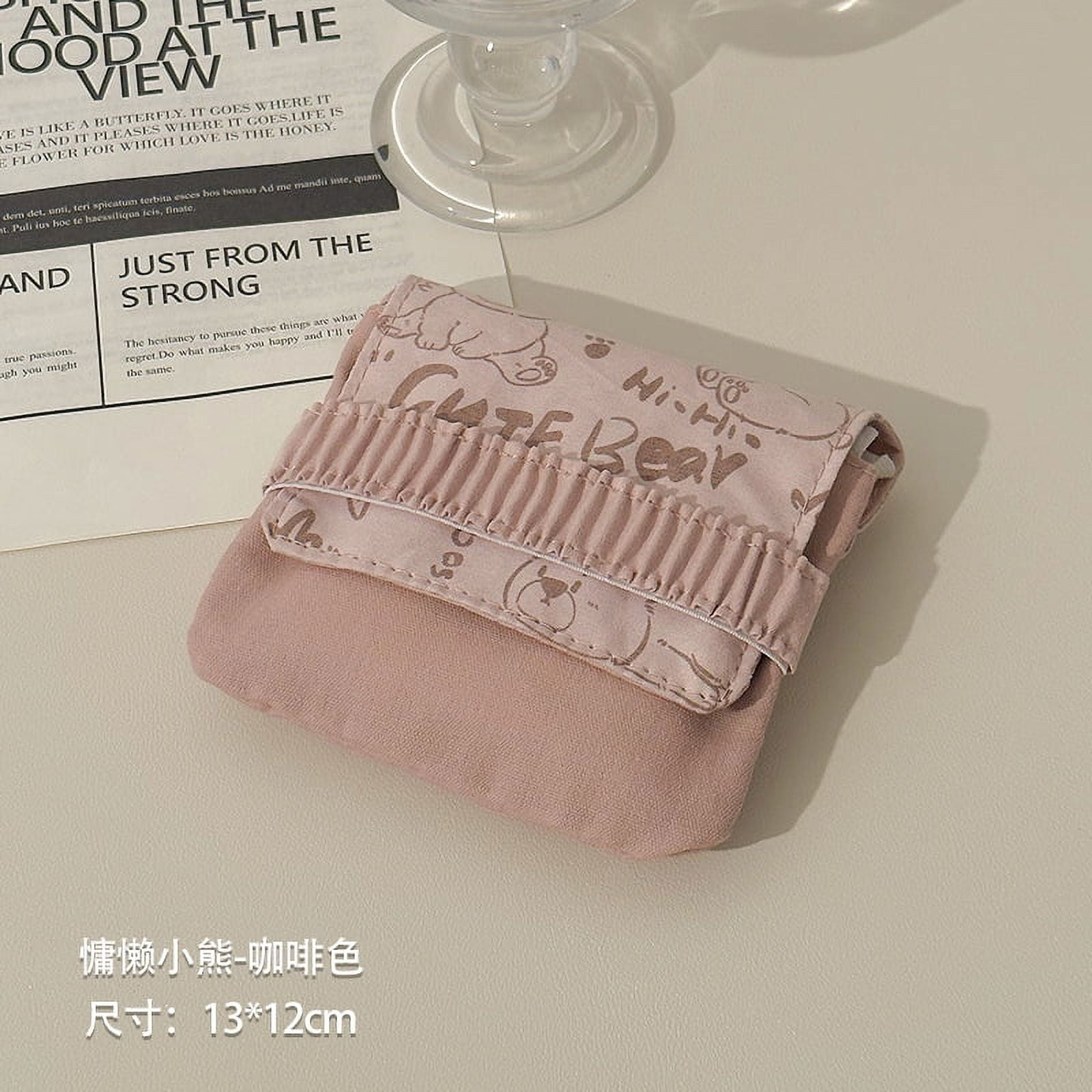 Sanitary Pad Storage Bag Feminine Product Pouch Tampon Holder Period Bag  for Teen Girls And Women 