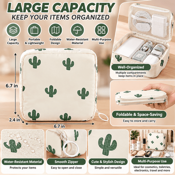 Unbranded Waterproof Discreet Sanitary Pad Storage Pouch for Travel, Women