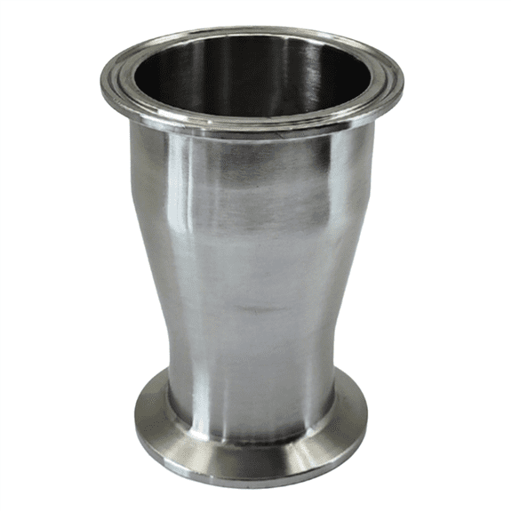 Sanitary Tri Clamp Concentric Reducer Fittings Stainless Steel 304 Chuck Quick-Release Reducer Pipe Fittings,1 * Concentric Reducer Fittings,Silver