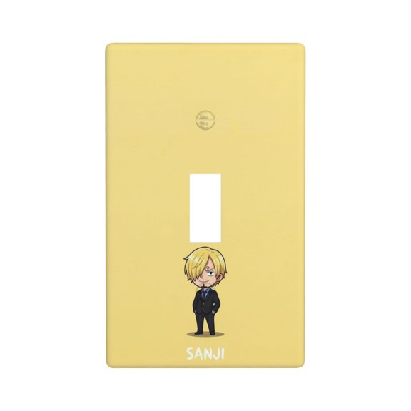 Sanji Single Toggle Light Switch Plates Outlet Covers Decorative Electrical Wall Plate 1 Gang Receptacle Switchplate Decorate Plug Cover For Bathroom Bedroom 4.5 * 2.76 Inch