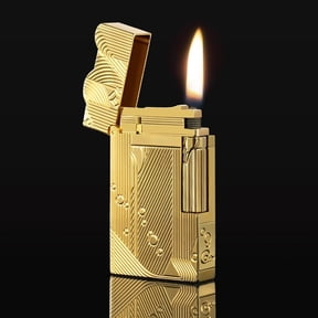 Sanji Vintage Trench Lighter, Antique Copper Fluid Refillable Soft Flame Lighter, Unique Art Decor Lighter Cool Collection, Fuel Not Included