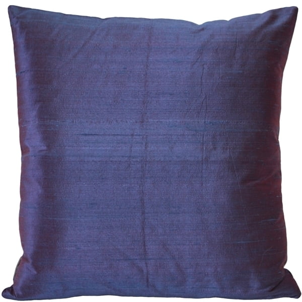 Sankara Purple Dupioni Silk 18x18 Throw Pillow