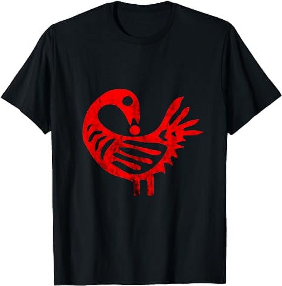 Sankofa Afrocentric Adinkra Red African Symbol Bird T-Shirt - Walmart.com