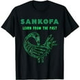 thumbnail image 1 of Sankofa Bird Afrocentric Adinkra Symbol Forest Pattern T-Shirt, 1 of 5