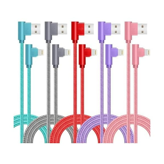 Sanlf USB C Multi Charging Cable [2Pack 4FT], 3 in 1 Charging Cable Nylon Braided USB-C Multiple Charger Cord with Type-C, Micro USB and IP Port for Cell Phones and More (Golden)