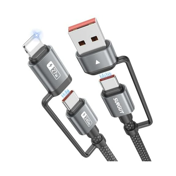 Sanlf iPhone Charger, [Apple MFi Certified] 3Pack 3FT USB A Cable for Long Charger Cable, Fast iPhone Charging Cord Compatible with with iPhone Xs Max/XS/XR/X/8/7/6S/6/Plus/SE/iPad(Rose Gold)