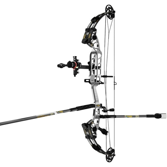 Sanlida Archery 37" Hero 10 Ⅱ Flagship Top of The Line Target Compound Bow Kit with Accessories for Competition&Professional Archers, 40-50&50-60Lbs, Draw Length 24"-31.5",Limited Life-time Warranty