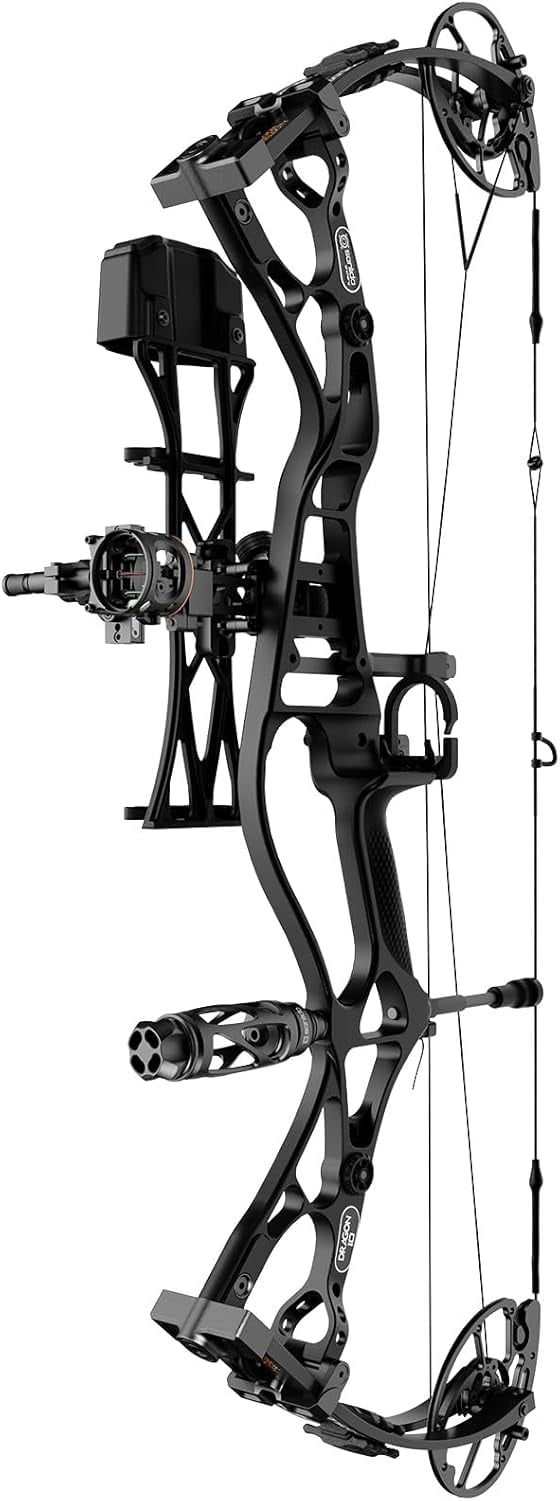 Sanlida Dragon 10 Flagship Top of The Line Hunting Compound Bow Kit for Adults, Standard Hunting Bow for Adults and Advanced Archers, IBO Speed 340 FPS