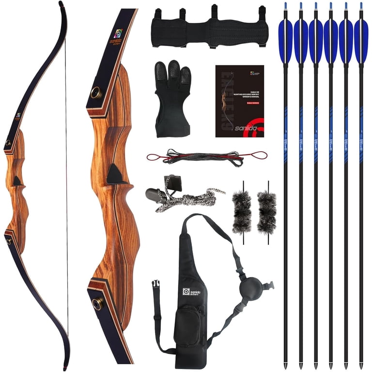 Sanlida Eagle X9 58 Inch Takedown Recursion Bow Set for Hunting