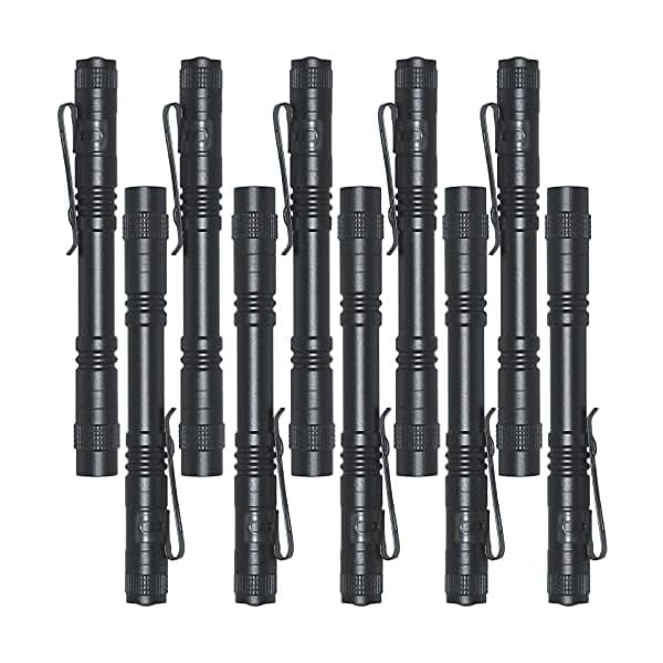 Sanlufa 10 Pack Small Mini LED Flashlight Pocket Flashlight Pen Light ...