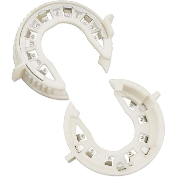 Sanlufa Headlight Bulb Holder Retainer Clip Ring Fit for Chevrolet/GMC/Dodge/Jaguar/Evoque/Tesla 2010-2020, Headlamp Bulb Holder Retainer Snap Ring Type C, White 2 PCS