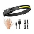 thumbnail image 1 of Sanlufa LED Headlamp, Rechargeable Flashlight for Adults, 230 Wide Beam Headlight, Motion Sensor Head Lamp, Adjustable Headband Outdoor Waterproof Head Light for Running, 1 of 1