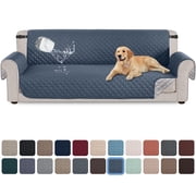 Sanmadrola 100% Waterproof Sofa Cover Anti Slip Couch Cover Machine Washable Slipcover Leakproof Furniture Protector for Dogs Kids Pets, Aegean Blue, Sofa