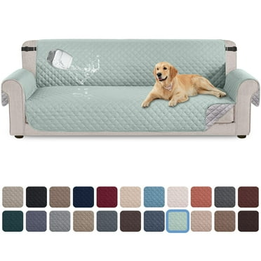 Sanmadrola 100% Waterproof Sofa Cover Anti Slip Couch Cover Machine Washable Slipcover Leakproof Furniture Protector for Dogs Kids Pets, Grass Green, Sofa