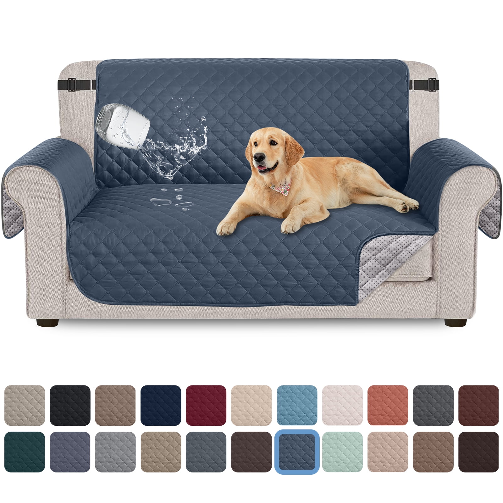 Sanmadrola 100% Waterproof Sofa Cover Anti Slip Couch Cover Machine ...