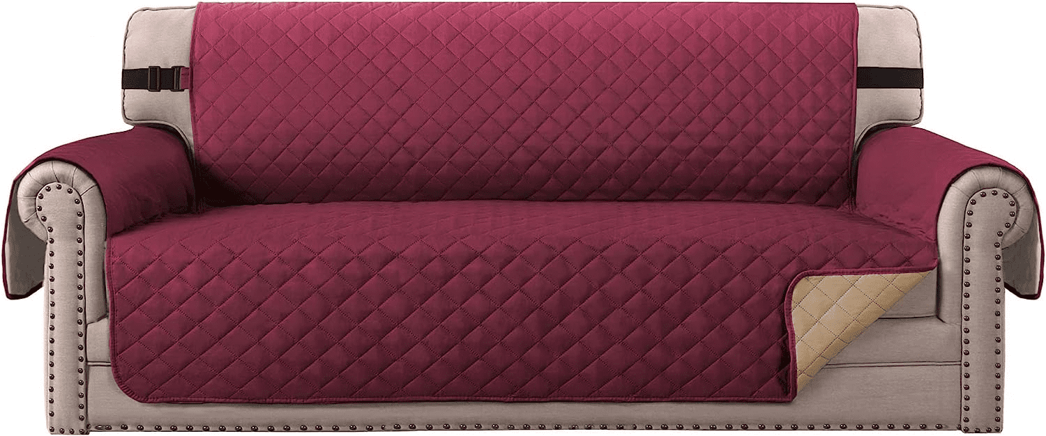 Sanmadrola 100 Waterproof Sofa Cover Machine Washable Couch Cover Non