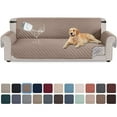 thumbnail image 1 of Sanmadrola 100% Waterproof Sofa Cover Non Slip Couch Cover Machine Washable Slipcover Leakproof Furniture Protector for Dogs Kids Pets, Brown, Sofa, 1 of 10