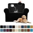 thumbnail image 1 of Sanmadrola 100% Waterproof Sofa Cover Non Slip Couch Cover Stretch Slipcover Leakproof Couch Protector for Kids Dogs Cats Pets, Black, Chair, 1 of 12